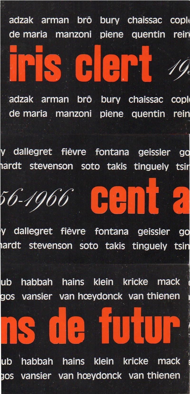 Clert Iris Clert ans de futur, Stockholm, 1966 | Abraham HABBAH